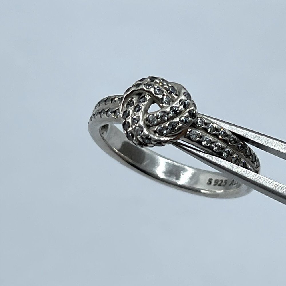 Pandora 925 cubic zirconia ring sz 6